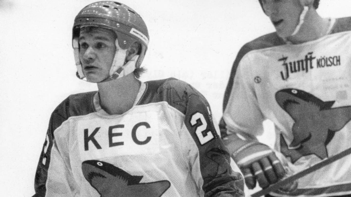 Deutscher Eishockey-Star: Peter Schiller (hier ein Bild aus dem Jahr 1979) spielte unter anderem für die Kölner Haie.