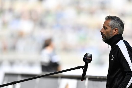 Mönchengladbachs Trainer Marco Rose vor dem Spiel gegen Union Berlin.