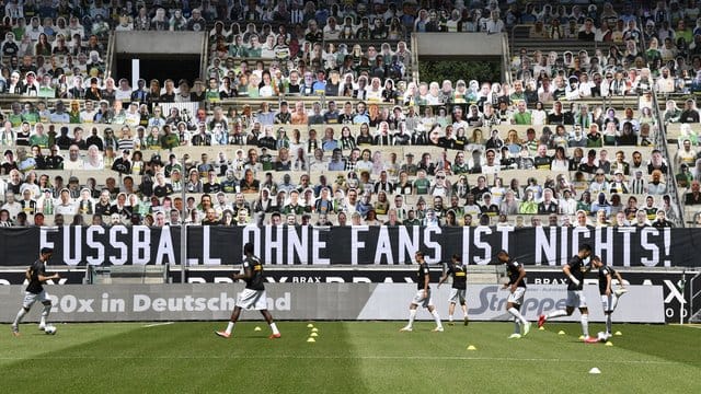 Derzeit sind in den Stadien der Fußball-Bundesliga nur Fans aus Pappe erlaubt. Derzeit sind in den Stadien der Fußball-Bundesliga nur Fans aus Pappe erlaubt.