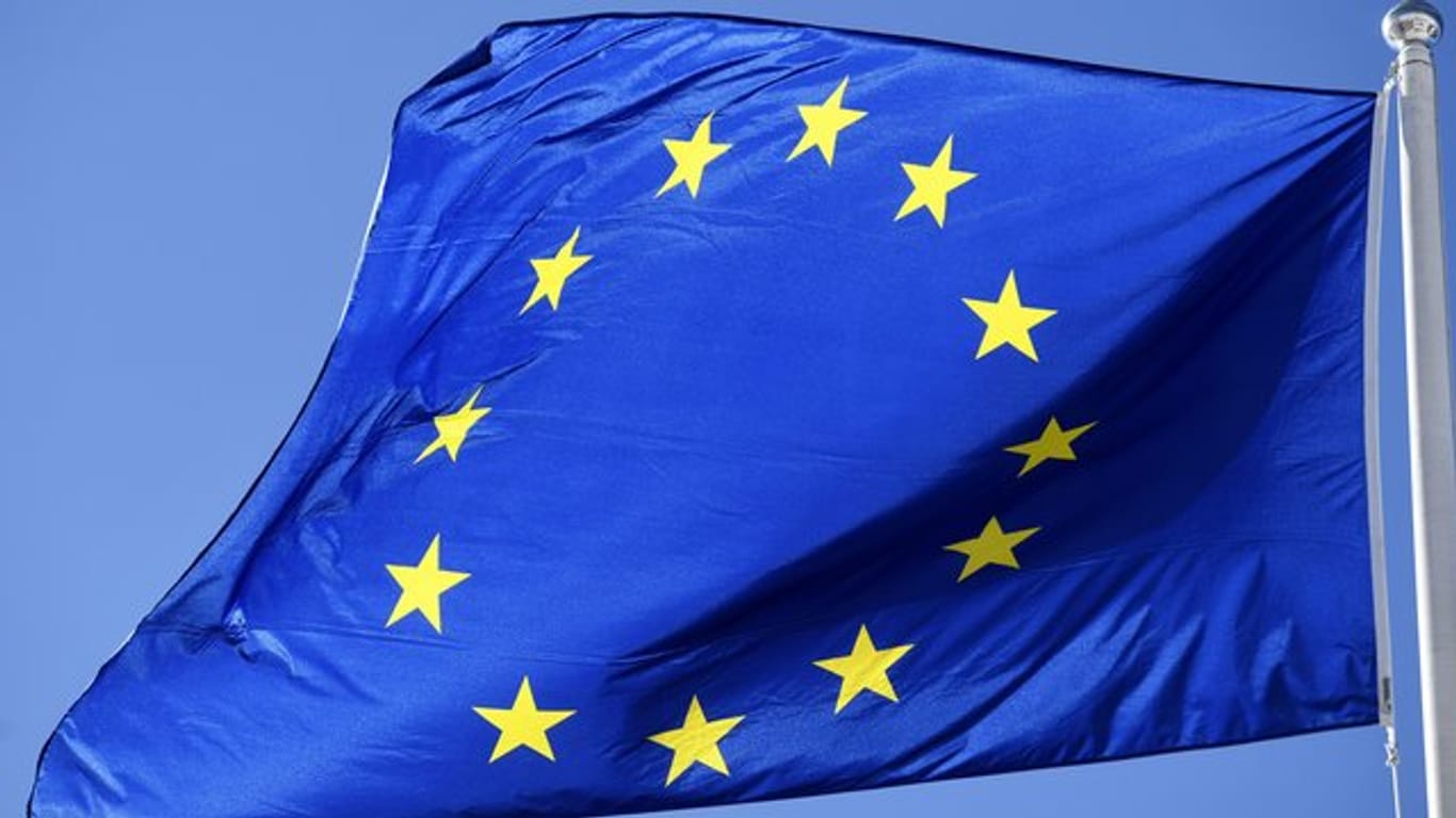 Die Flagge der Europäischen Union.
