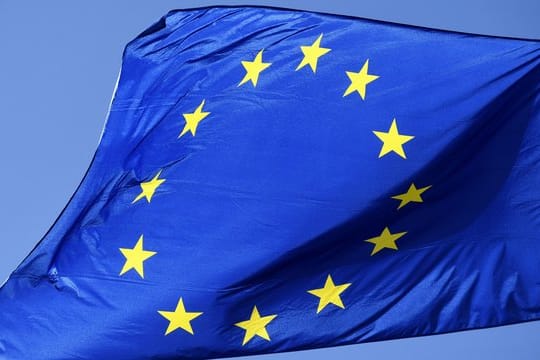 Die Flagge der Europäischen Union.