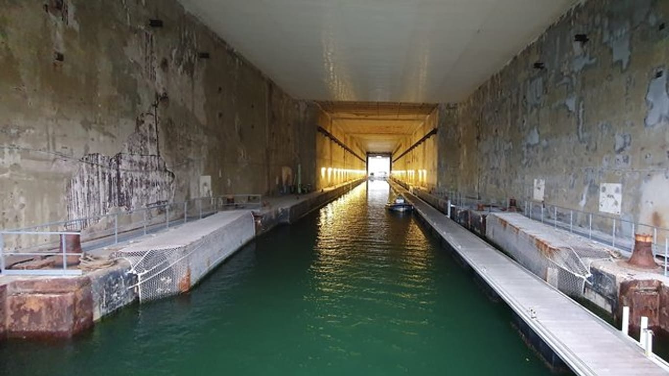 Der U-Boot Bunker Keroman 3 in Lorient.