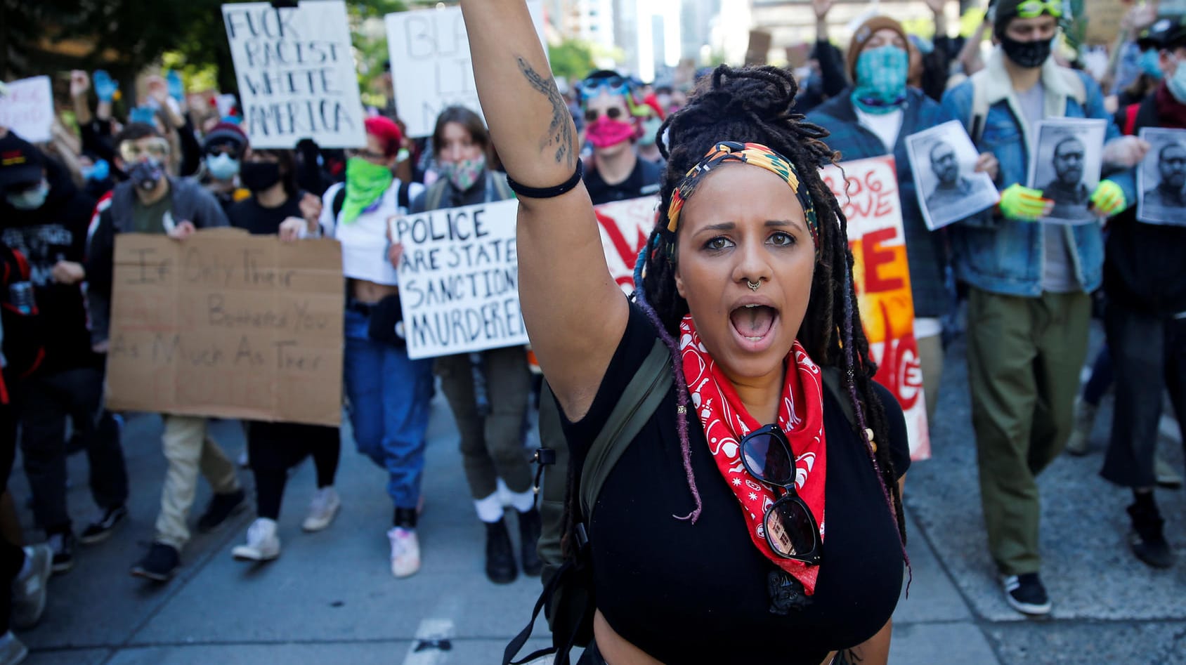 Demonstranten in Minneapolis: Die Tötung eines Schwarzen durch Polizisten hat die größte Protestwelle in den USA seit 1968 ausgelöst.