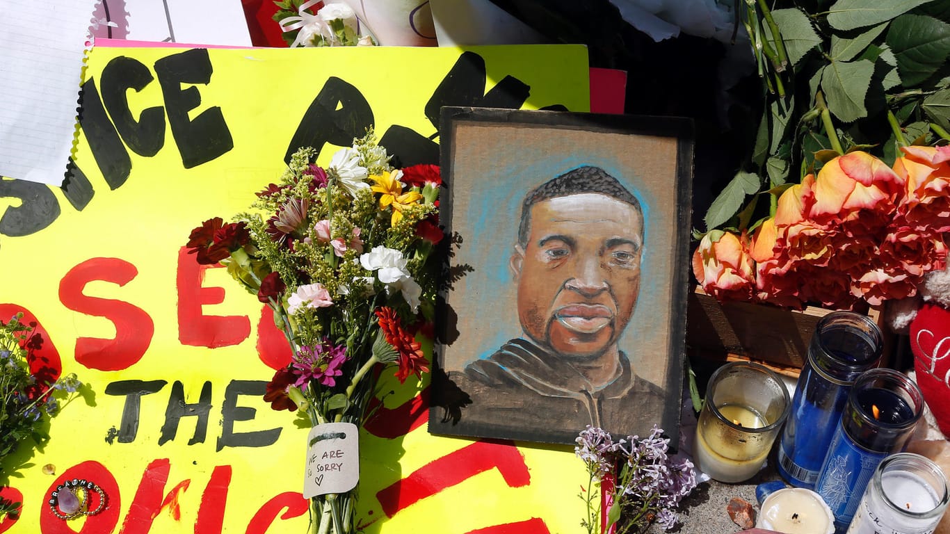Gedenkstätte für George Floyd: Der Afroamerikaner starb nach einem brutalen Polizeieinsatz.
