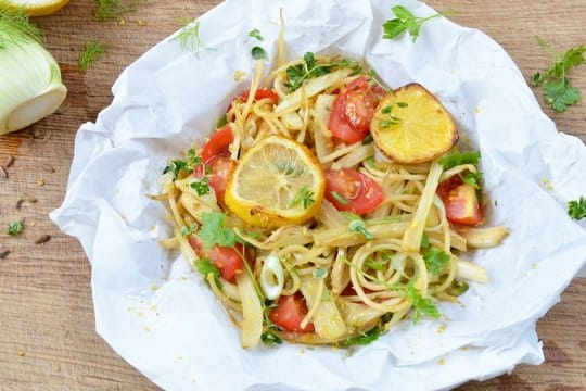 Würziger Fenchel und karamellisierte Zitronen machen dieses Pastagericht zu etwas Besonderem.