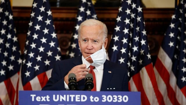 Joe Biden ist bereits als designierter Herausforderer von Amtsinhaber Donald Trump bei der Präsidentenwahl im November gesetzt.