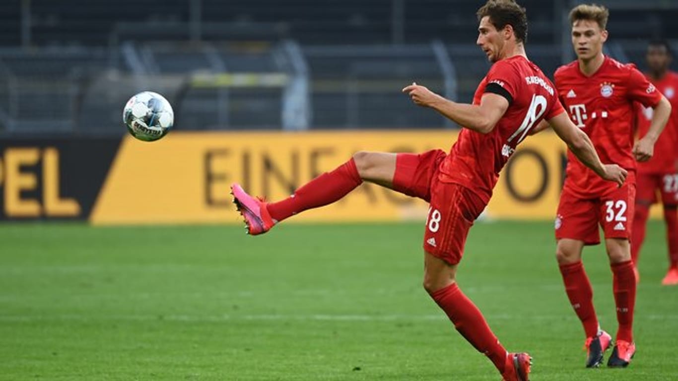 Sein Mehr an Muskelmasse ist auch ein Mehrwert für den FC Bayern: Leon Goretzka in Aktion.