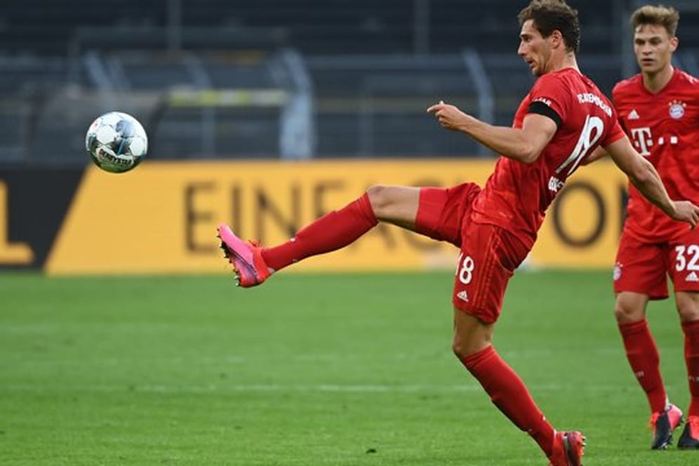 Sein Mehr an Muskelmasse ist auch ein Mehrwert für den FC Bayern: Leon Goretzka in Aktion.