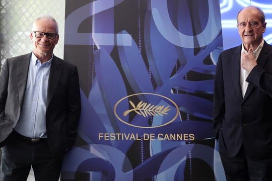 Das etwas andere Festival: Trotz Absage haben Festivalleiter Thierry Frémaux (l) und Festivalpräsident Pierre Lescure ihre Arbeit unbeirrt fortgesetzt.