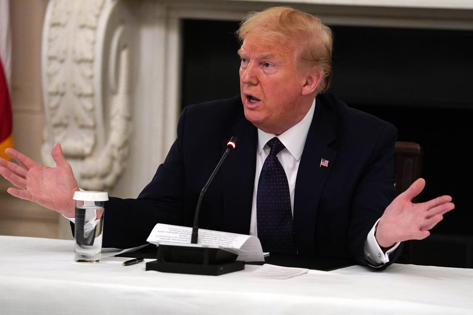 US-Präsident Donald Trump: Nach seinen umstrittenen Aussagen zu den Anti-Rassismus-Protesten, ziehen Internetplattformen Konsequenzen.