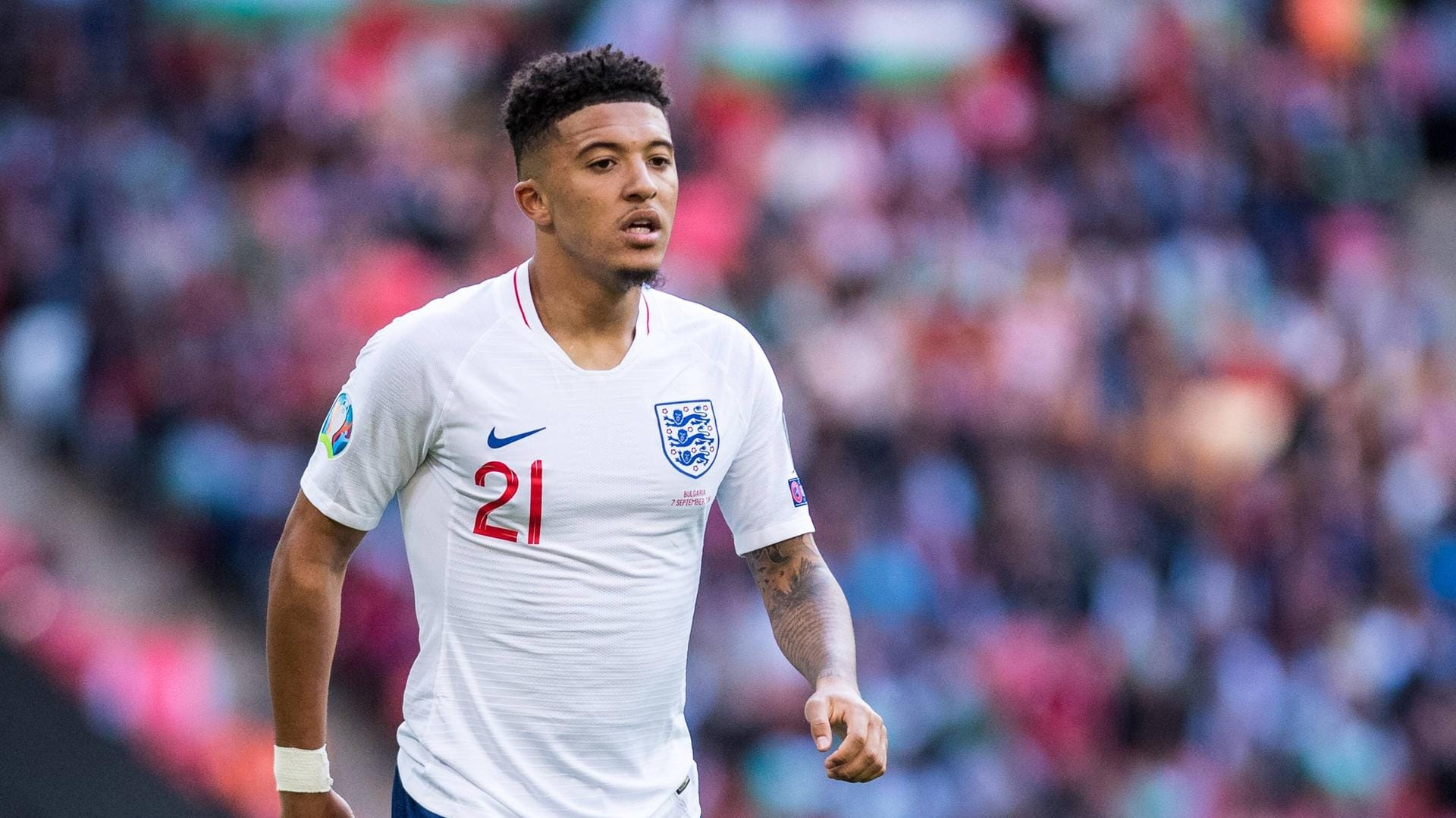 In England im Fokus: Jadon Sancho läuft nicht nur für den BVB, sondern auch für die Nationalmannschaft seines Heimatlandes auf.