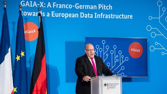 Bundeswirtschaftsminister Peter Altmaier spricht beim virtuellen Gaia-X Fachforum seines Ministeriums. Bundeswirtschaftsminister Peter Altmaier spricht beim virtuellen Gaia-X Fachforum seines Ministeriums.