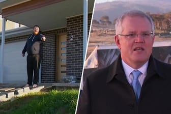 “Runter vom Gras”: Australiens Premierminister ist vor laufenden Kameras voon einem Anwohner vom Rasen gescheucht worden.