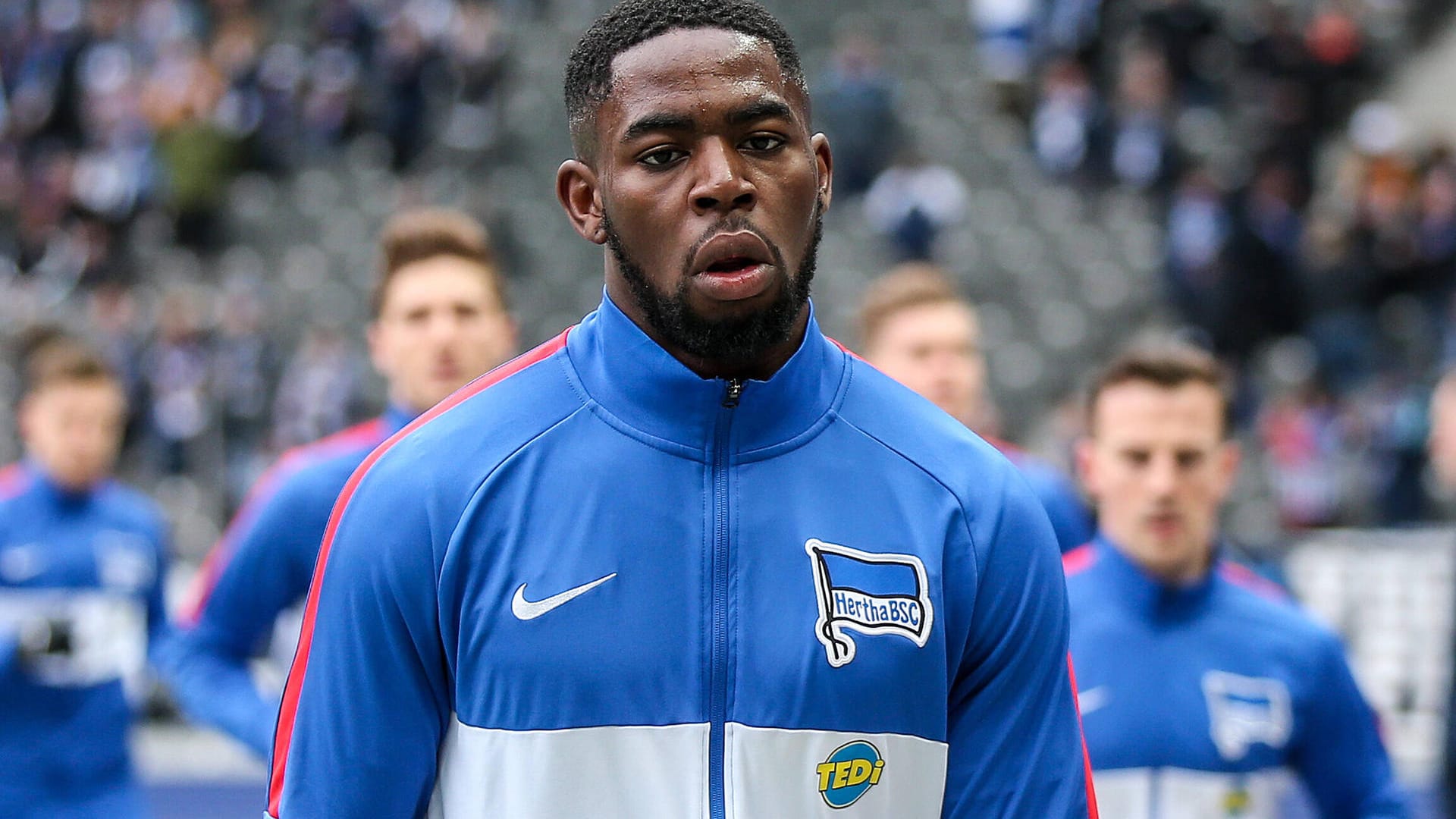 Herthas Jordan Torunarigha: Während des Pokalspiels bei Schalke 04 soll er rassistisch beleidigt worden sein.