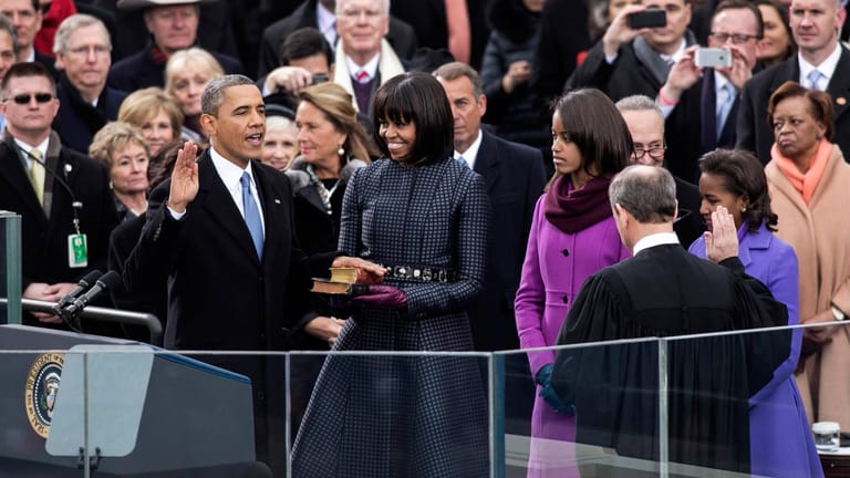 Barack Obama: Der Afroamerikaner amtierte zwei Amtszeiten als US-Präsident.