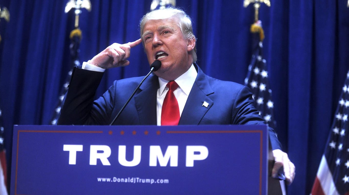 Donald Trump: 2015 gab er seine Kandidatur für das Präsidentenamt bekannt.