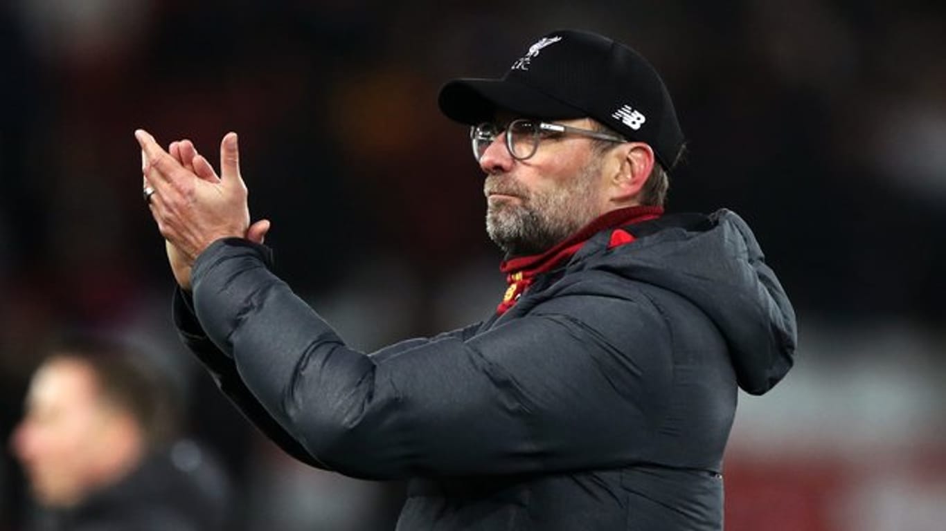 Applaudiert seinen Spielern: Liverpools Trainer Jürgen Klopp.