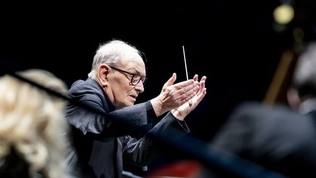Komponist Ennio Morricone bei seiner "The Farewell Tour" 2019 in Berlin.