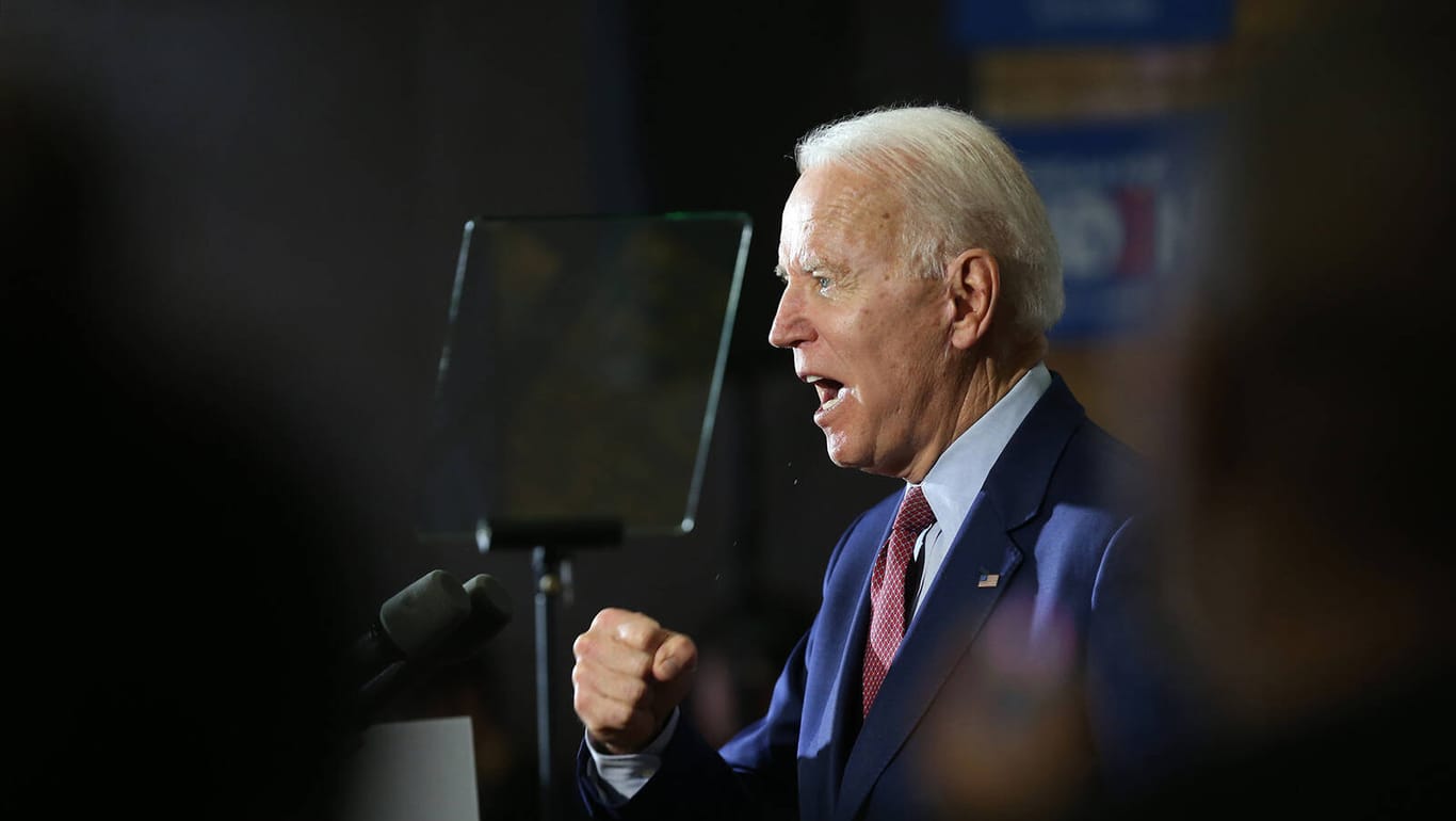 Joe Biden: Wegen der Corona-Pandemie sind viele Wahlkampfveranstaltungen in den USA momentan abgesagt.