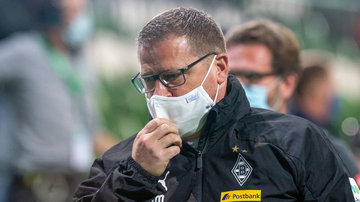 Max Eberl: Der Gladbacher Manager musste die Partie gegen Freiburg nach einer Roten Karte verlassen.