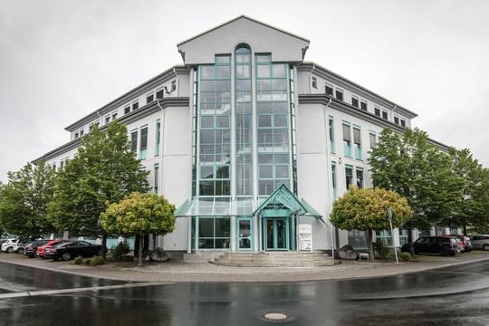 Die Firmenzentrale des Mobilfunkunternehmens 1&1 Drillisch in Maintal.