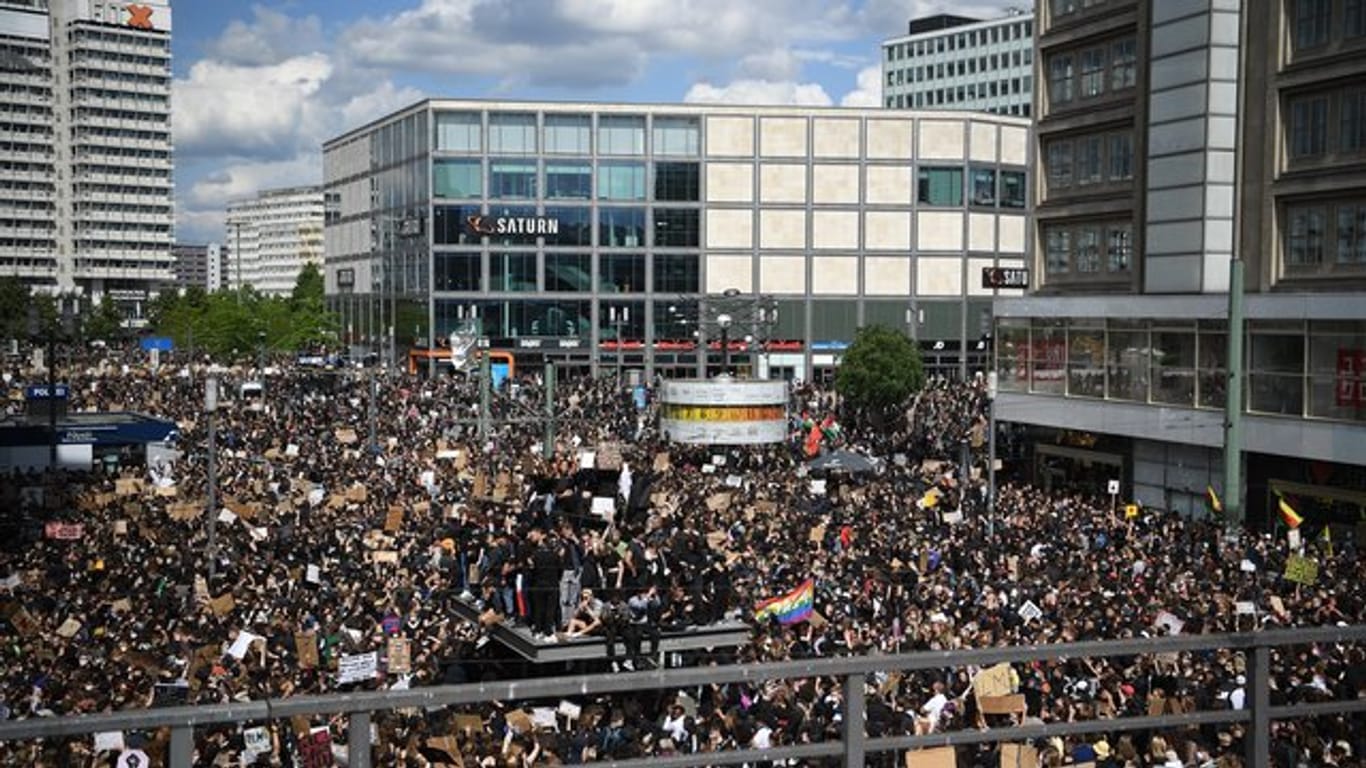 Demonstration gegen Rassismus in Berlin