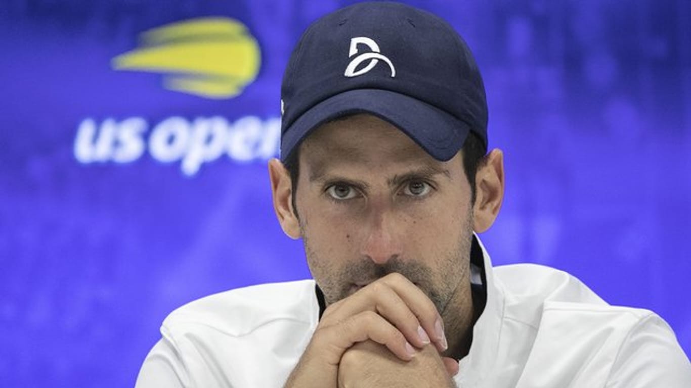Ist unglücklich über die geplanten strengen Hygienemaßnahmen für die US Open: Novak Djokovic.