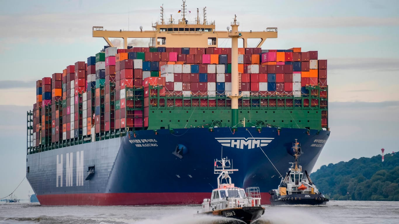 Die "HMM Algeciras": Kein Schiff auf der Welt kann mehr Container fassen.