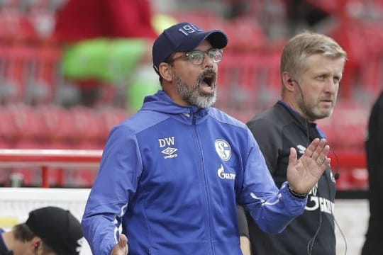 Konnte mit dem FC Schalke gegen Union Berlin nicht überzeugen: Trainer David Wagner gibt Anweisungen während des Spiels.