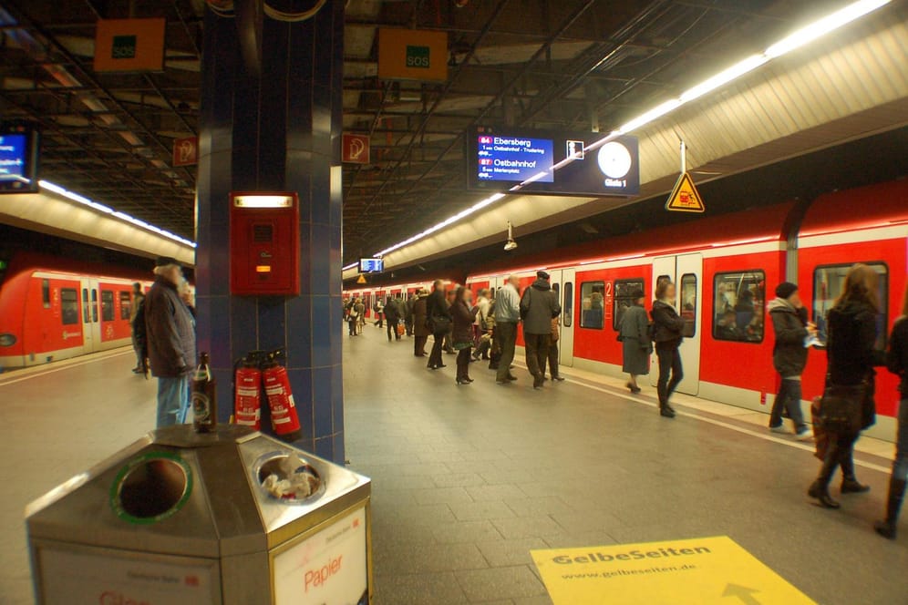 S-Bahnen am Bahnhof Karlsplatz/Stachus: Hier könnte der Unbekannte möglicherweise ausgestiegen sein.