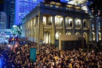 Protestkundgebung in Hongkong im August 2019.