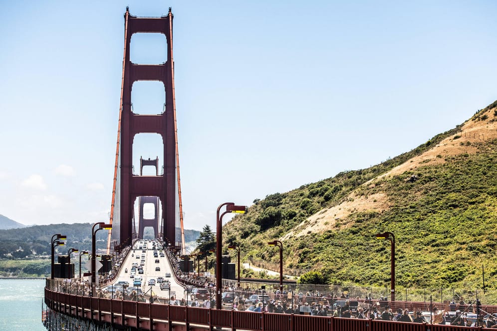 Golden Gate Bridge: Die Sehenswürdigkeit an der US-Westküste gibt interessante Töne von sich.