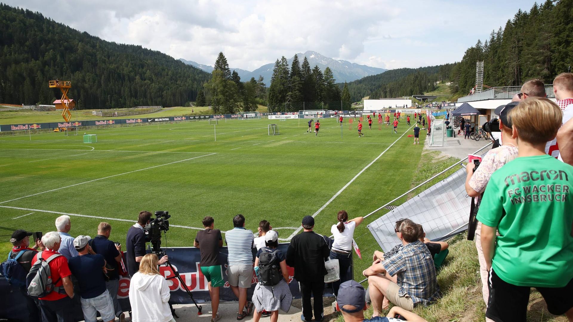 Training des RB Leipzig in Seefeld, Österreich: Correctiv hat versucht, mit den Profis dort zu sprechen.