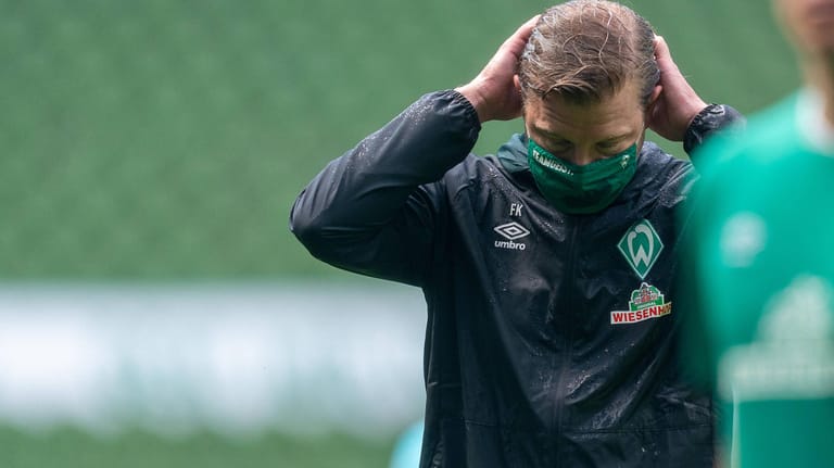 Florian Kohfeldt: Der Werder-Trainer hat noch vier Spiele Zeit, um den zweiten Abstieg der Vereinsgeschichte zu verhindern.