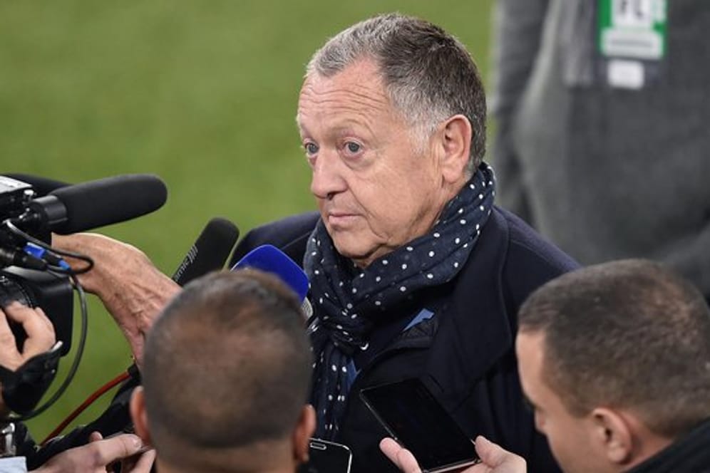 Kämpft seit längerem gegen den Abbruch der Ligue 1: Jean-Michel Aulas, Präsident von Olympique Lyon.