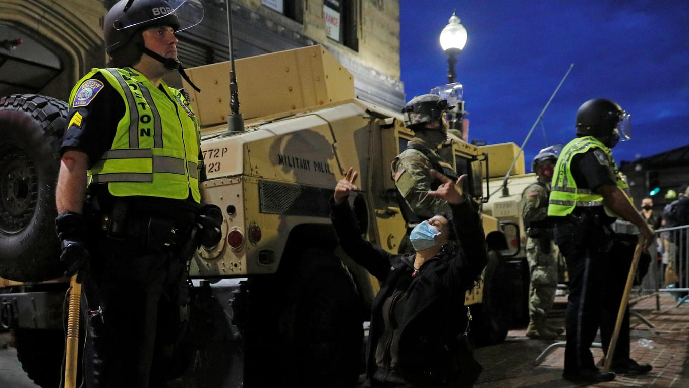 Protestszene in Boston: Die Rufe nach einer Polizeireform werden lauter.