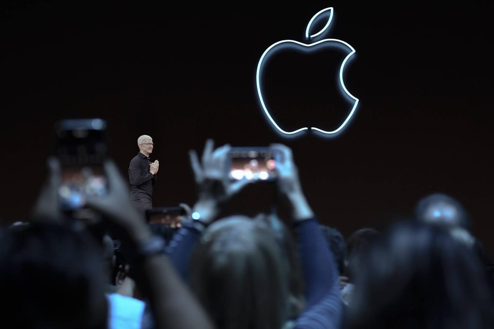 Apple-CEO Tim Cook bei der letztjährigen Entwicklerkonferenz WWDC: Das stets mit Spannung erwartete Massenevent findet in diesem Jahr virtuell statt.