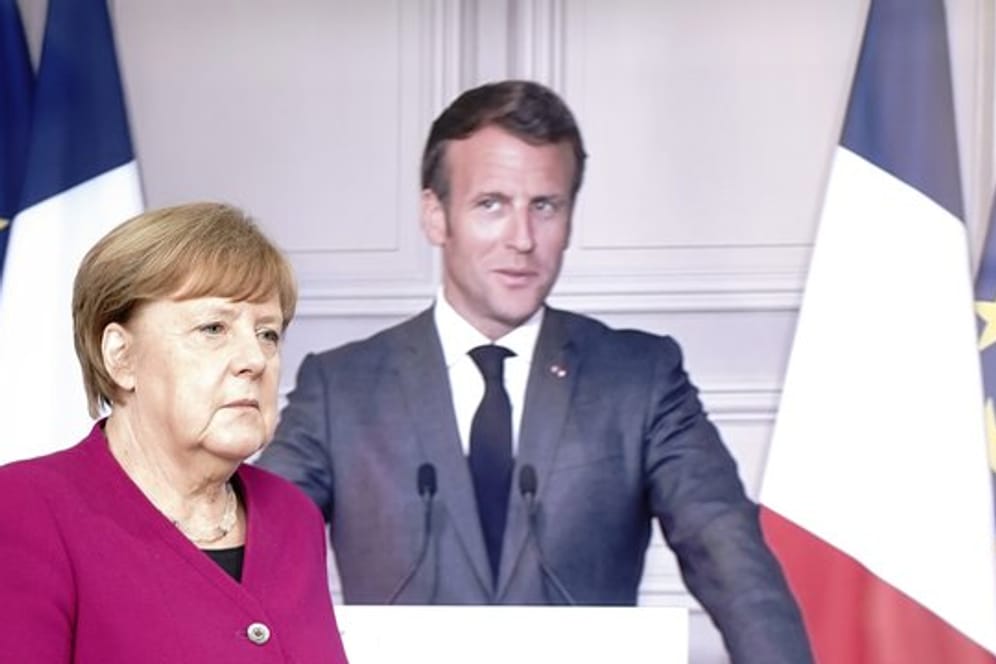 Wollen in der Pandemie-Vorsorge keine nationalen Alleingänge mehr: Bundeskanzlerin Angela Merkel (CDU) und Frankreichs Präsident Emmanuel Macron.