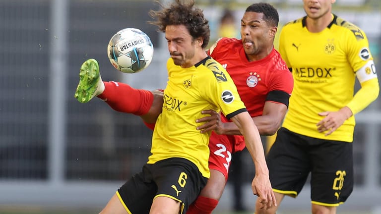 Duell Bayern gegen Dortmund: Die Münchner könnten am Samstag zum achten Mal in Folge Meister werden.