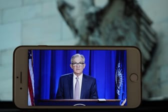 Jerome Powell, Vorsitzender der US-Notenbank Federal ReserveL Die Fed hat einen Nullzins bis Ende 2022 signalisiert.