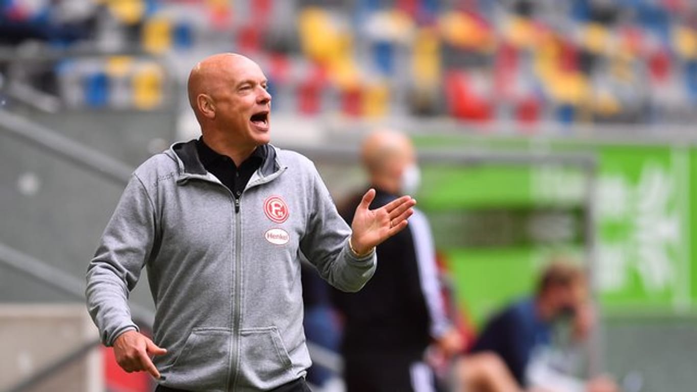 Will mit der Fortuna dem BVB ein Bein stellen: Düsseldorf-Coach Uwe Rösler.