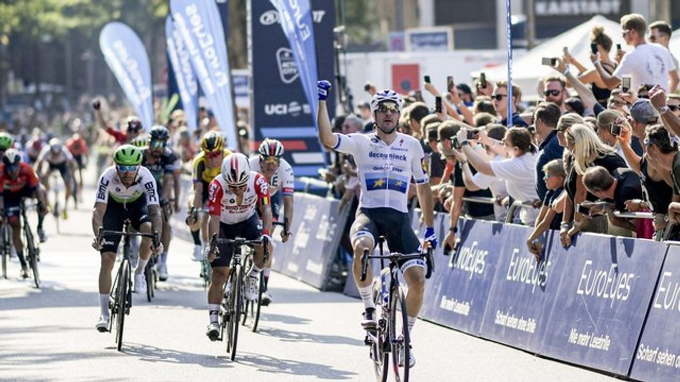 Der italienische Sprinter Elia Viviani hatte die Cyclassics im vergangenen Jahr gewonnen.