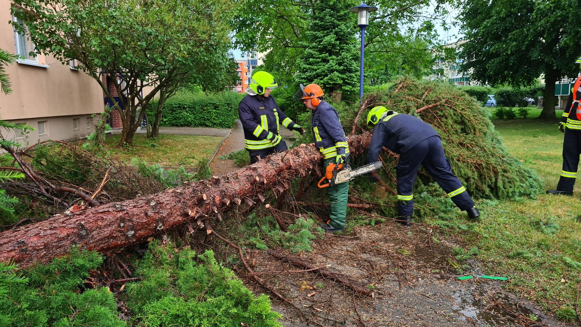 Unwetter über Brandenburg