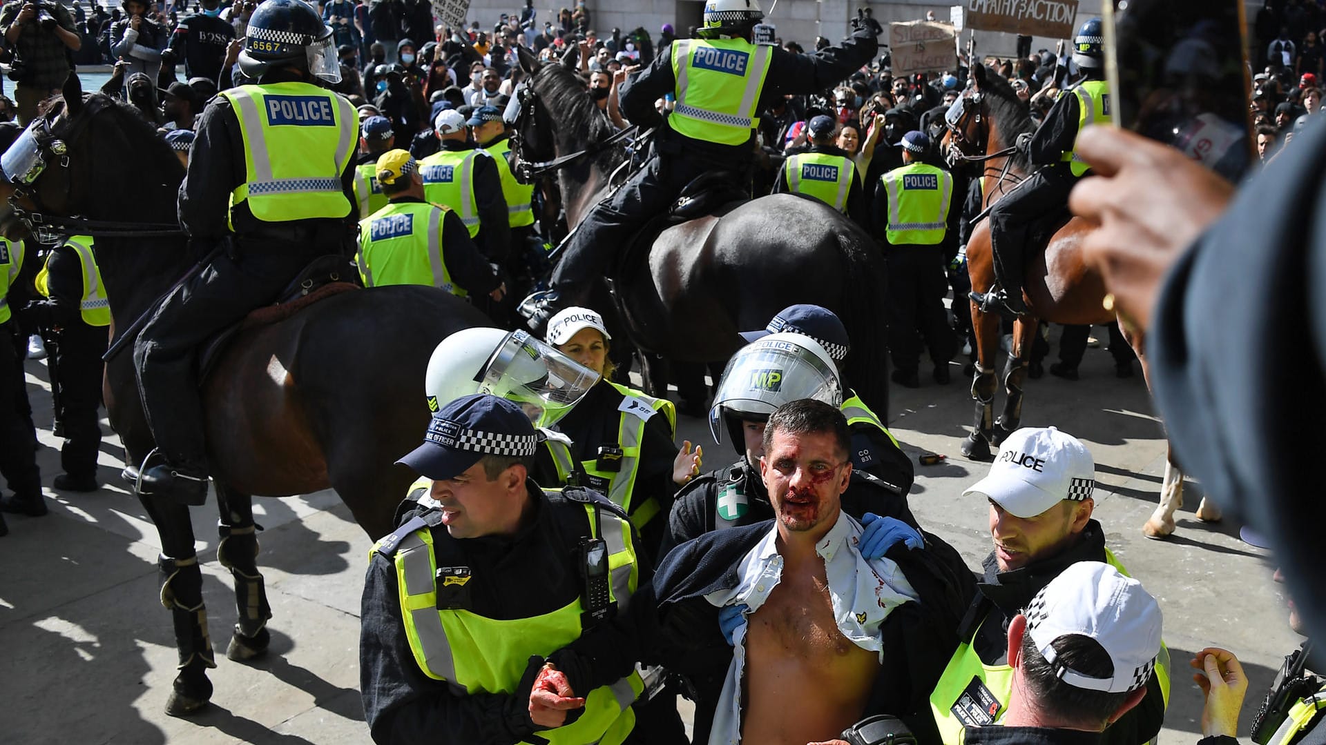 Proteste gegen Rassismus - London