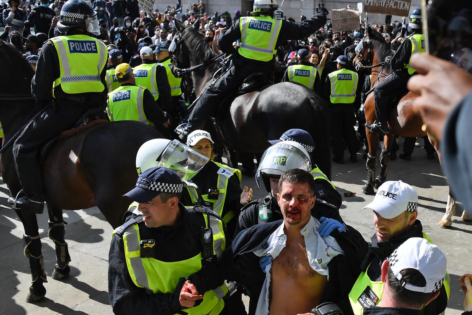 Proteste gegen Rassismus - London