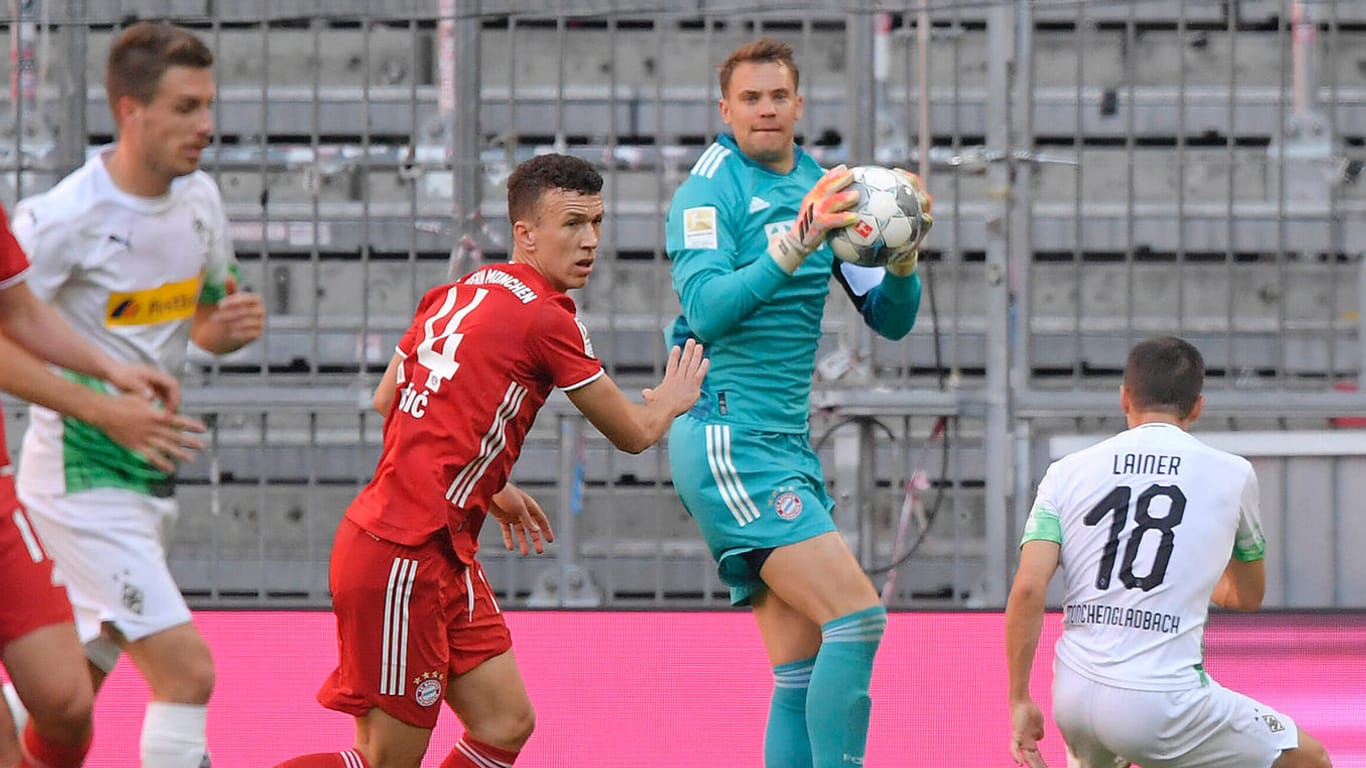 Manuel Neuer: Der Bayern-Torwart zeigte eine gute Leistung gegen Gladbach.