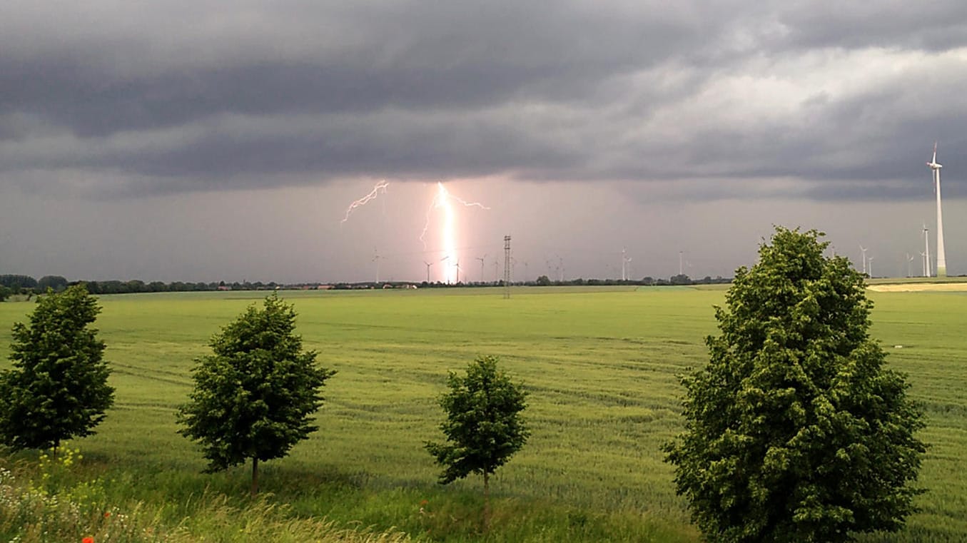 Unwetter über Brandenburg