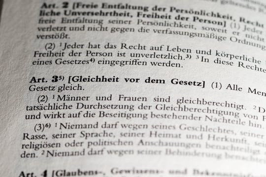 Artikel 3 des Grundgesetzes über Gleichheit vor dem Gesetz.