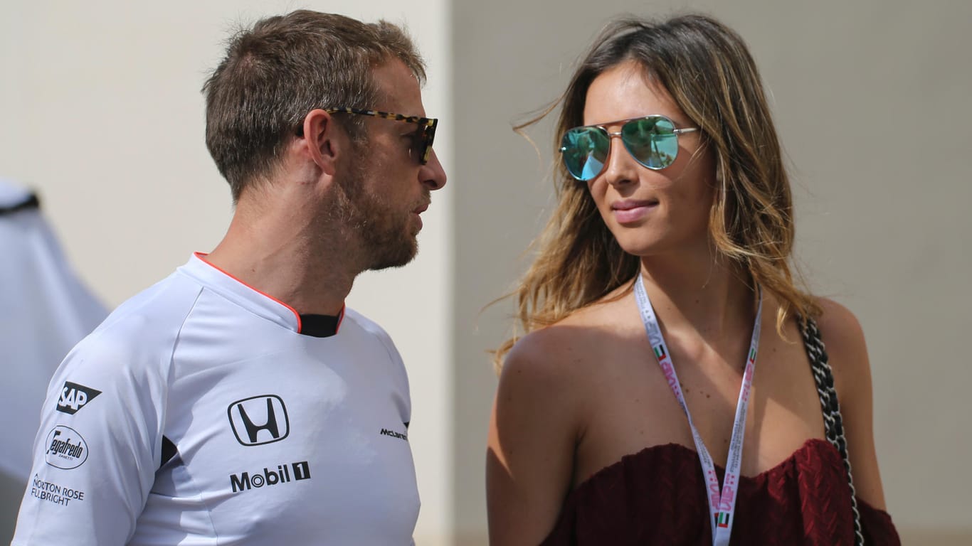 Jenson Button und seine Verlobte Brittny Ward: Die beiden haben bereits einen gemeinsamen Sohn.