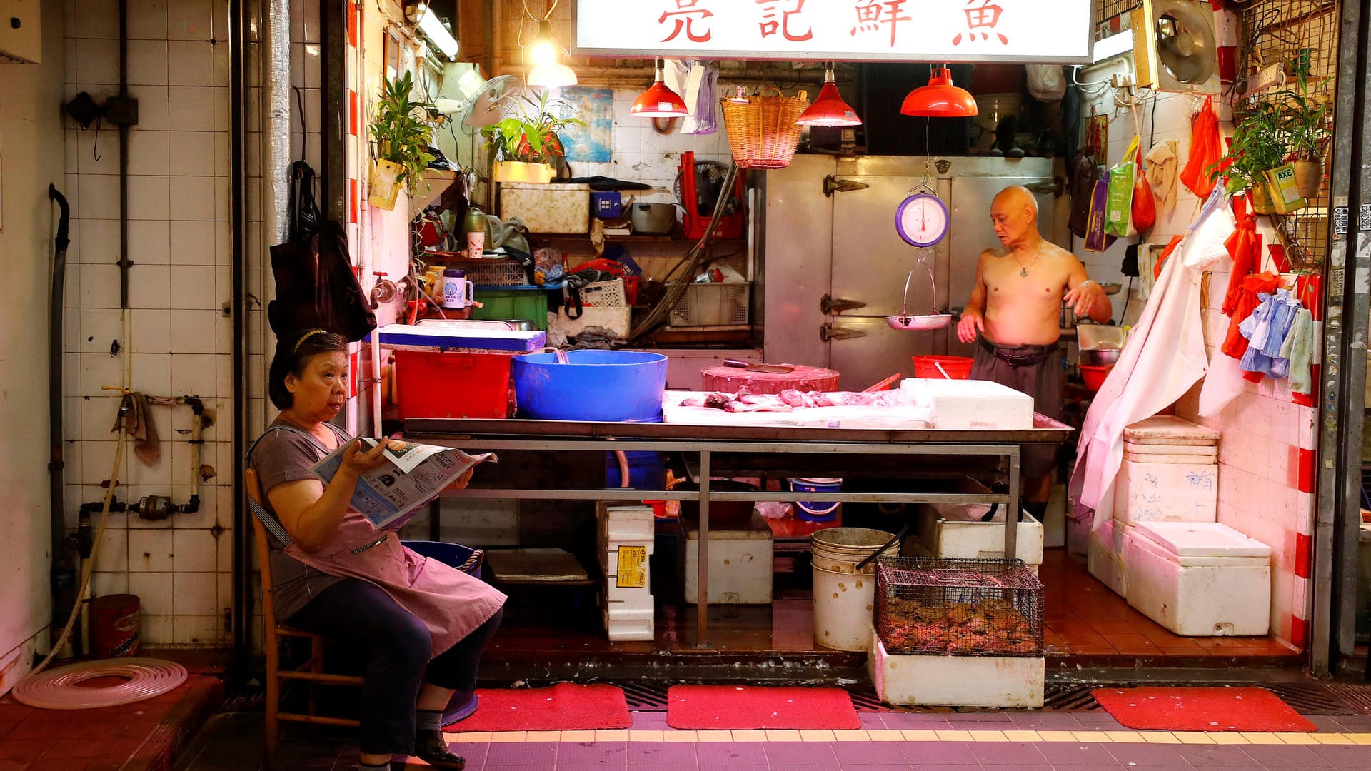 Lebensmittelmarkt: China hat nach einem erneuten Ausbruch von SARS-CoV-2 in Peking vorsorglich mehrere solcher Märkte geschlossen.